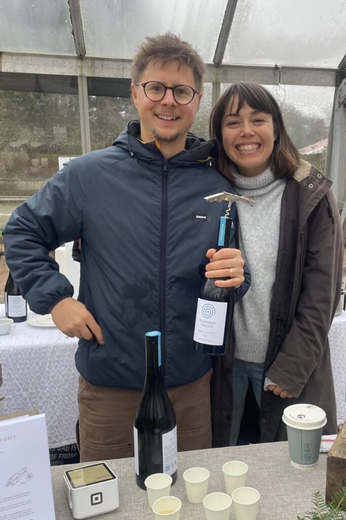 Tom and Hannah from Winklestone Vineyard